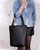 torby na ramię Shopper XL torba czarna na zamek 1