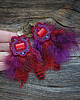 kolczyki soutache Kolczyki soutache z piórkami 3