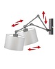 kinkiety Regulowany kinkiet do sypialni w stylu urban jungle TULON GOLD 1