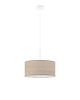 lampy wiszące Czarna lampa wisząca do salonu z fornirowym abażurem 30 cm SINTRA ECO 3