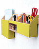 organizery Organizer na ścianę Drewniany - żółty 1