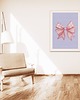 plakaty Plakat Różowa Kokardka na ścianę A3 Minimalistyczny Plakat nowoczesny 2