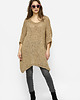 swetry damskie Gruby sweter oversize Aldona brązowy 2
