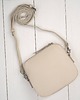torby na ramię Mała torebka damska skórzana kopertówka na ramię do ręki beżowa AY-24-BG 8