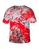 t-shirty męskie Męski T-shirt DR.CROW Marble Red 1