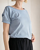 t-shirt damskie Bladoniebieski Oversize 1
