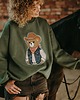 bluza bez kaptura damska Bluza  oversize Kowboj Teddy dla dorosłych 3