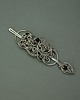 spinki i klamry do włosów Spinka do włosów i do szala ze szpilką ozdobna onyks spinel wire wrapping 5