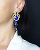 kolczyki soutache Kobaltowo - złote  kolczyki soutache 1