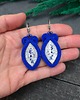 kolczyki soutache Kolczyki sutasz niebieskie handmade z glinki małe lekkie codzienne Resina 1