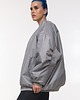 kurtki damskie Kurtka typu bomber oversize grey 5