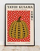 plakaty PLAKAT japoński, Yayoi Kusama retro  Poster,  dynia w kropki 3