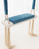 pokój dziecka - różne Huśtawka drewniana do pokoju dziecka Blue Velvet 1