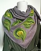 szale damskie chusta filcowana, wełną malowana 1