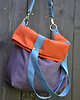 torby na ramię Torba na ramię-color block-fiolet,pom.,turkus 2