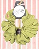 gumki do włosów L średnia gumka do włosów jedwab naturalny scrunchie zielona pistacjowa 1
