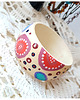 bransoletki drewniane 4709 ręcznie malowana bransoletka boho 2