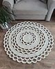 dywany Dywan okrągły ze sznurka bawełnianego szydełkowy 100cm 1
