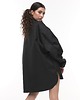 kurtki damskie Kurtka koszulowa czarna oversize 3