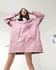 kurtki damskie Kurtka wiatrówkaanorak  longline dusty pink 7