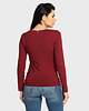 bluzki z długim rękawem damskie Longsleeve Klosters Red 2