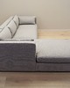 sofy i szezlongi Narożnik szary, skandynawski design, lata 00 9