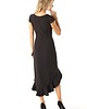 sukienki midi damskie Sukienka z dłuższym tyłem Naomi czarna 4