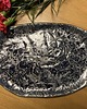 patery i talerze Ceramiczna patera SILVERY na świece 7