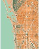 plakaty Plakat Barcelona - plan miasta 1