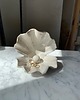pojemniki na biżuterię Podstawka na Biżuterię Ceramiczna Muszla Skarbiec Pearl White 1