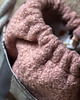 torebki mini Różowo-szara listonoszka z kominem baranek 2