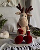misie i maskotki Duży jeleń pluszowy, Renifer świąteczny, Przytulanka dla dziecka 3