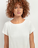 tuniki damskie Narzutka z lnem T405, white sand 4