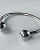 bransoletki srebrne Bransoletka bangle z kulkami 12 mm 1