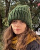 czapki damskie Zimowa czapka z wełny peruwiańskiej Lumi leśna zieleń 1