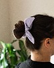 gumki do włosów Scrunchie/frotka muślin lawendowa 2