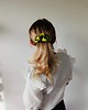 spinki i klamry do włosów Scrunchie spinka klamra jedwabna soczyste jabłko 3