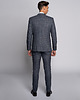 spodnie męskie Eleganckie spodnie męskie cori w kant niebieski slim fit 2