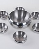 miski i misy Komplet misek stal nierdzewna, włoski design, lata 80, produkcja: Włochy 1