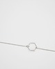 naszyjniki - inne Rhodium Plated Tiny Hexagon Necklace 2