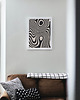 plakaty Abstrakcyjny plakat do salonu, nowoczesny, ciemno-beżowy, zebra. 5