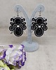 kolczyki soutache Czarno-srebrne kolczyki sutasz - kolekcja Angel 4