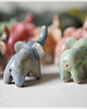 figurki i rzeźby Pastelowy słonik na szczęście, miniaturowa rzeźba, figurka słoń 4