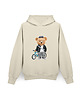 bluza z kapturem damska Bluza damska z kapturem Fluffy Puffy Bart beżowa 3