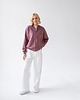 bluza bez kaptura damska Bomberka Sporty Chic Rose Brown 4