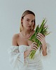 bransoletki z kamieni naturalnych Choker z sercem z Kwarcu Różowego i Pereł 2