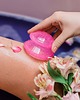 akcesoria dla niej CRYSTALLOVE Bańki silikonowe do masażu ciała z brokatem - rose 1