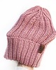 czapki damskie Klasyczna różowa czapka merino Pink 1