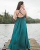 sukienki maxi damskie Sukienka ZINNIA morska zieleń 1