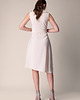 sukienki midi damskie True beige dress - lekka asymetryczna sukienka beż 2